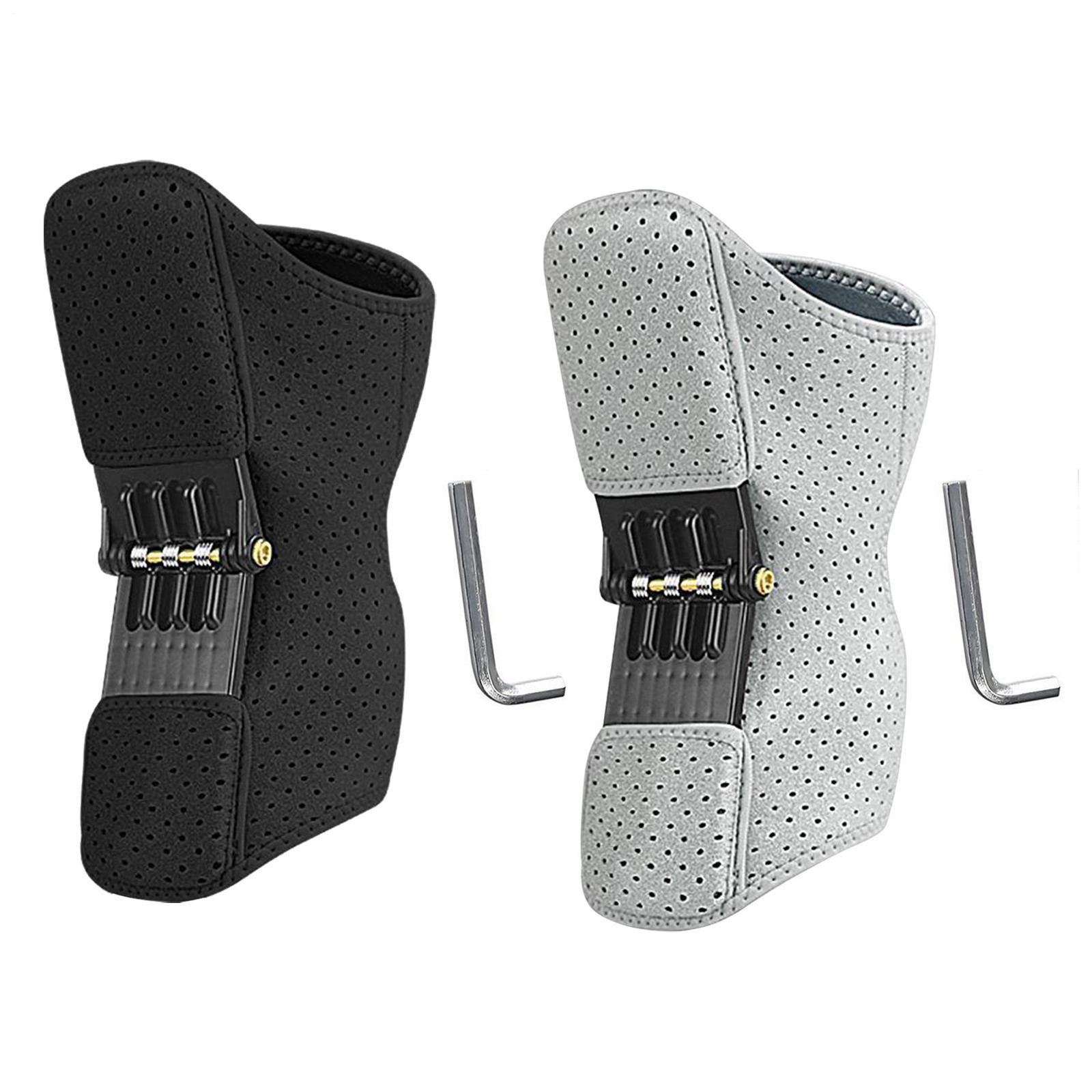 Power Knees Brace Joint Support Adjustable Breathable Spring Loaded Knee Brace