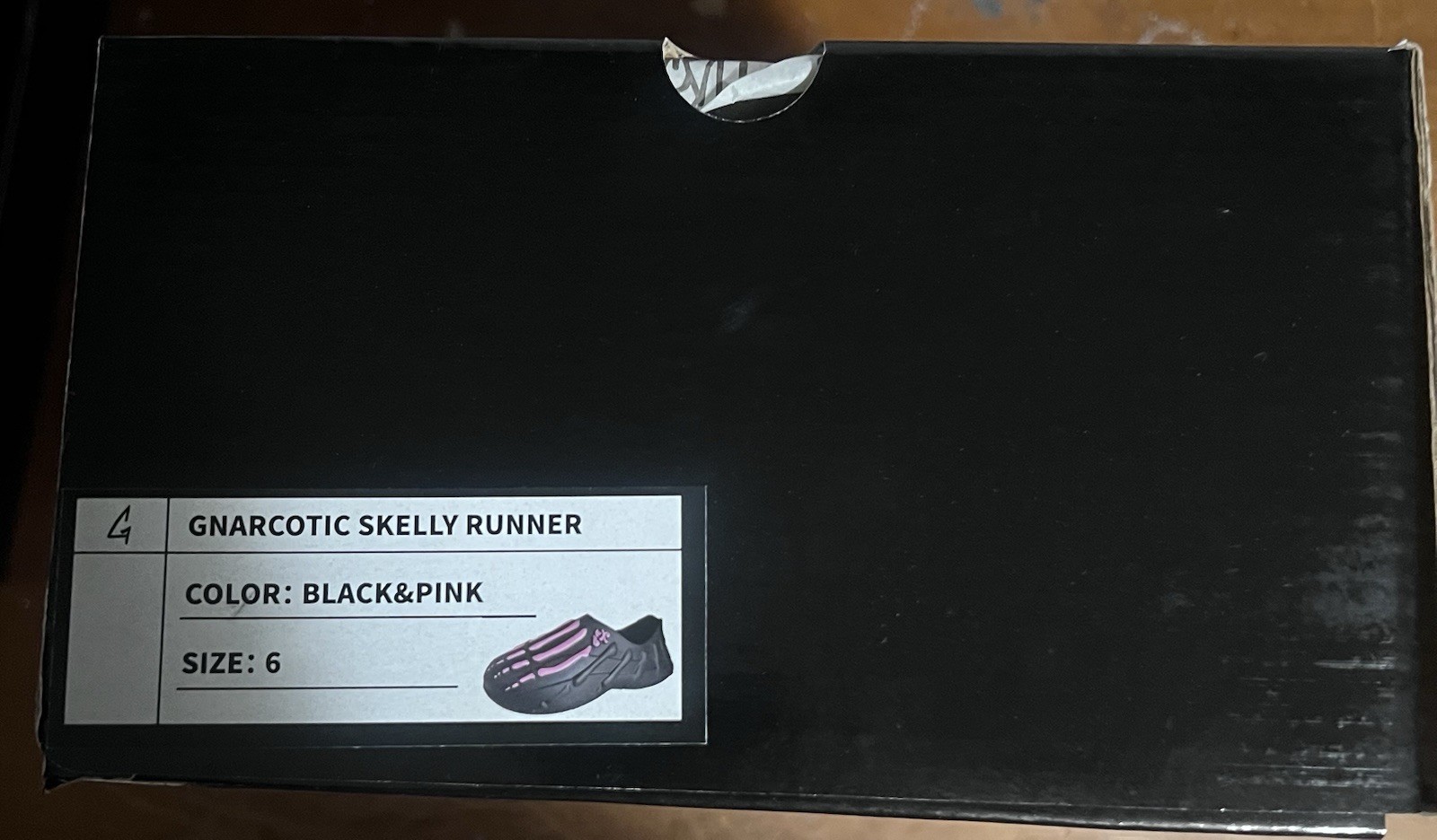 Brand New Gnarcotic Skelly Runners Pink/black Size 6 New With Box