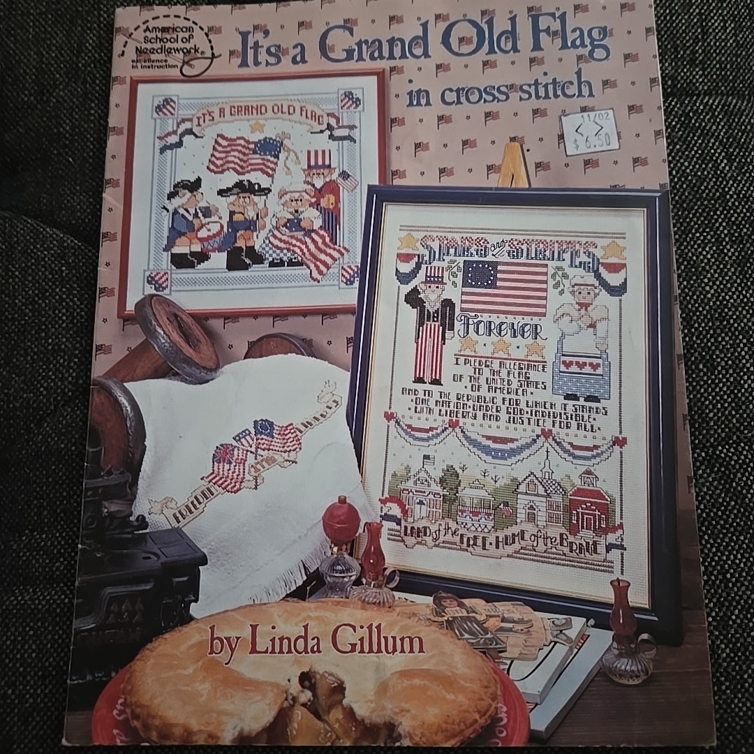 American School of Needlework-It's a Grand Old Flag in Cross Stitch by Gillum