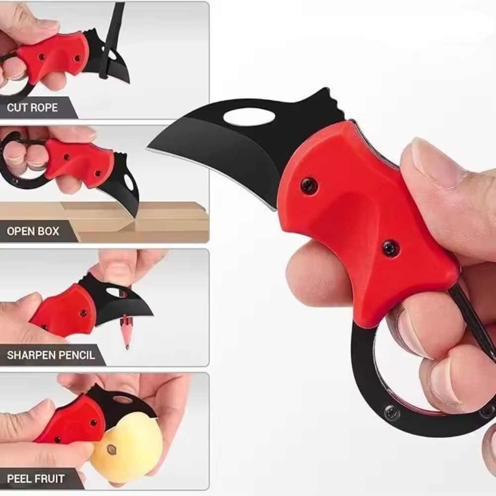 Small Pocket Knife Gift for Men, Keychain Box Cutter with 1.34inch Blade
