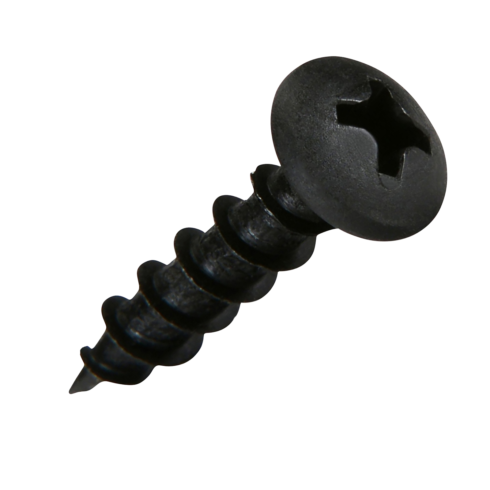 #6-13 x 3/4" Deep / Coarse Thread  Pan Head Screws Black Phosphate