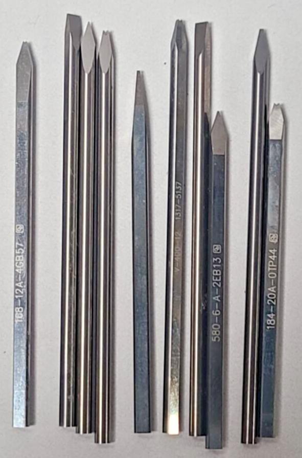 Lot of 10 Solid Carbide 1/8" Engraving Bits Watchmaker Jewelry Lathe Graver CNC