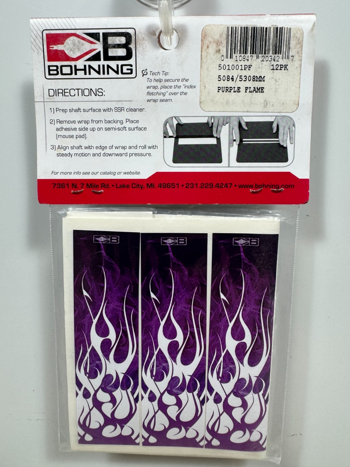 Bohning Arrow Wraps 4 Inch Standard 12-Pack USA Made - Multiple Patterns - NEW