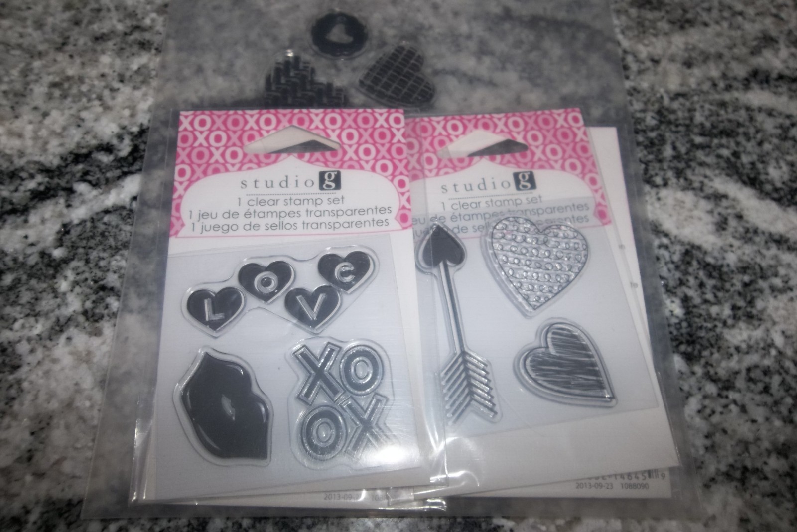 Studio g "Valentine Hearts" Stamp Sets 5 1 without package New