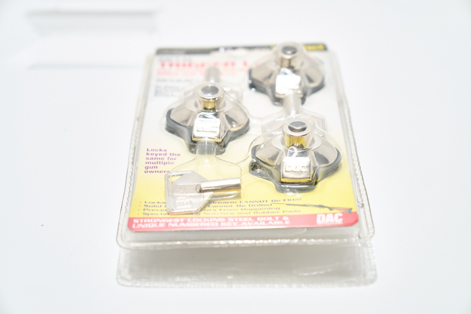 DAC Metal Childguard Trigger Locks 3 Locks 3 Keys Model #MTL-100