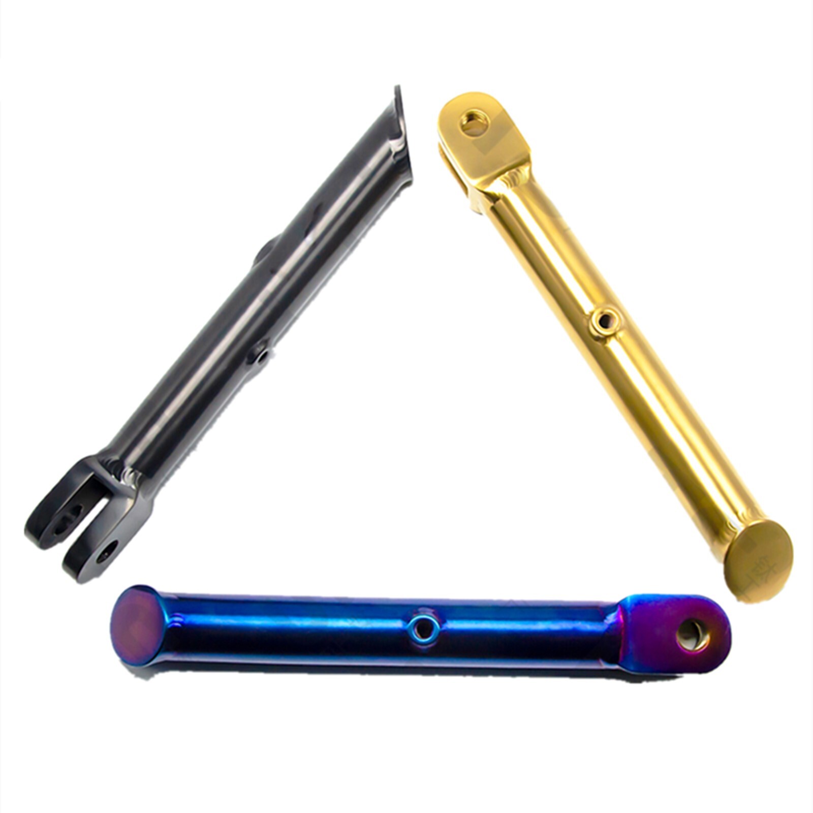 Motorcycle Universal CNC Titanium Adjustable Kickstand Foot Side Support Stand