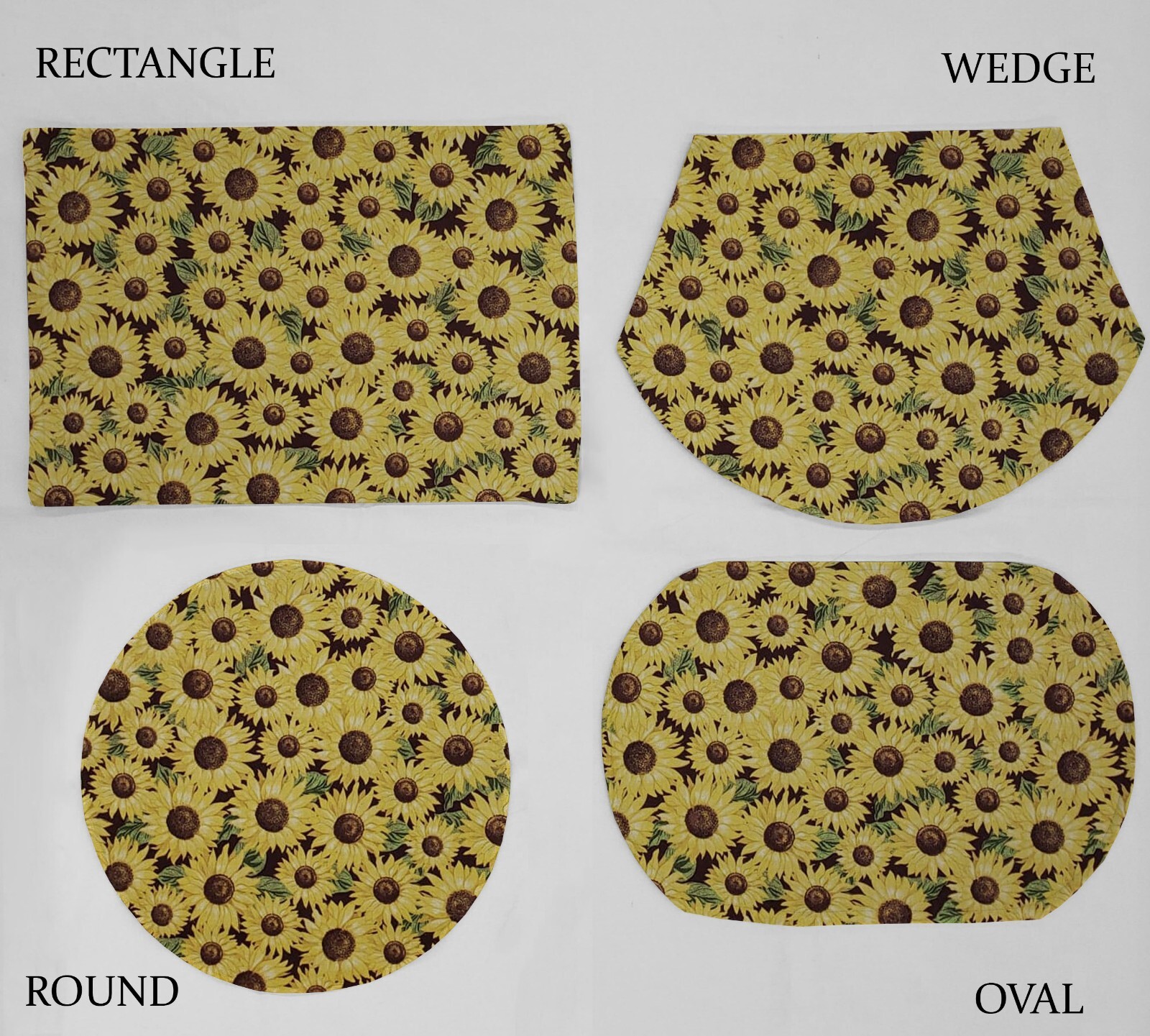 Fall Sunflowers Placemats (4 Shapes Available)