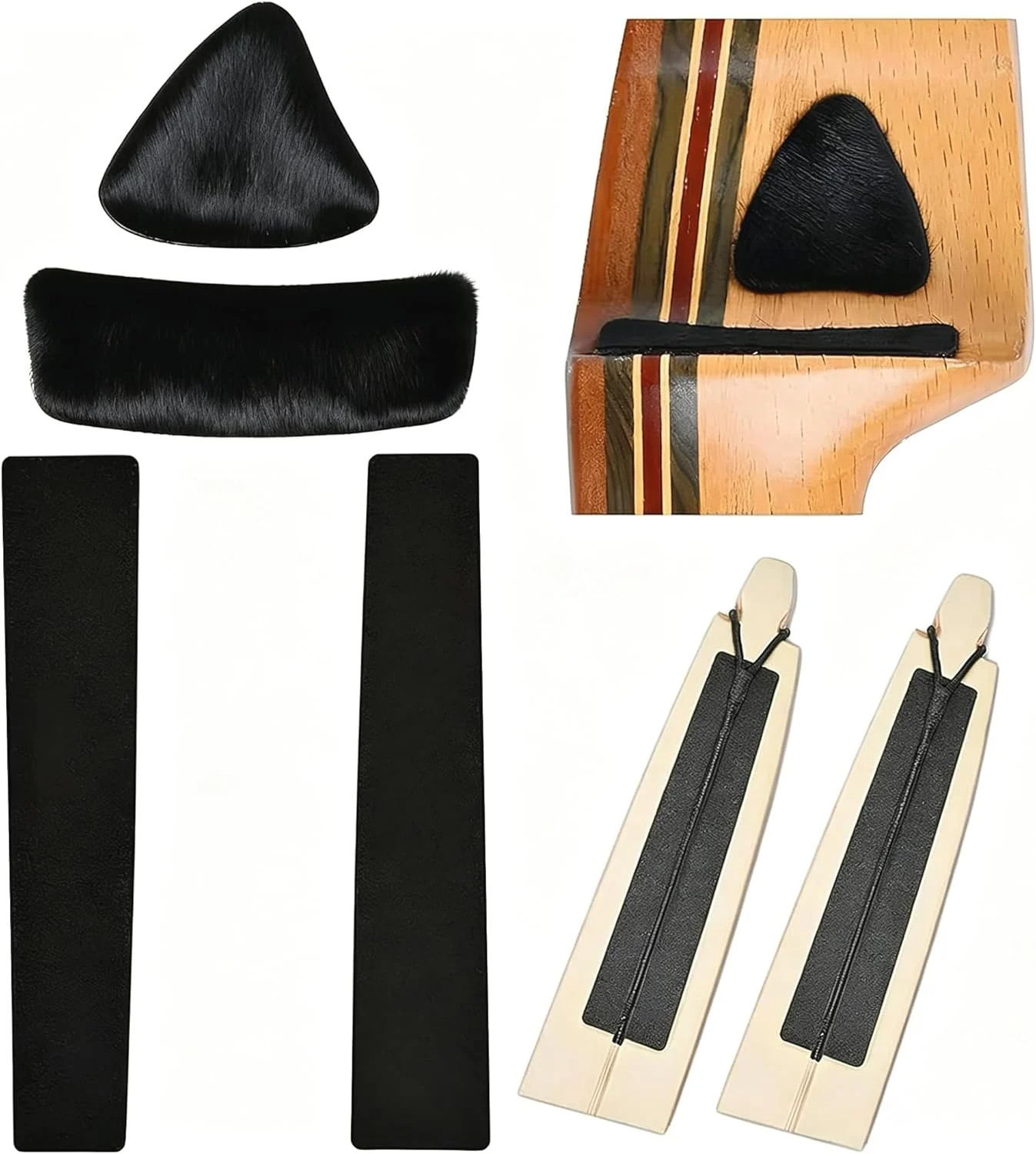 Hair Arrow Rest & Limb Silencers 2Pcs for Recurve Longbow Hunting | 2-pack hair