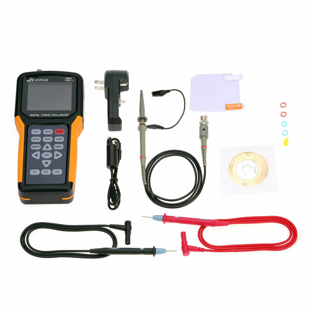 JDS2012A 200MSa/s 20MHz Multimeter Handheld Oscilloscope TFT LCD Digital Storage