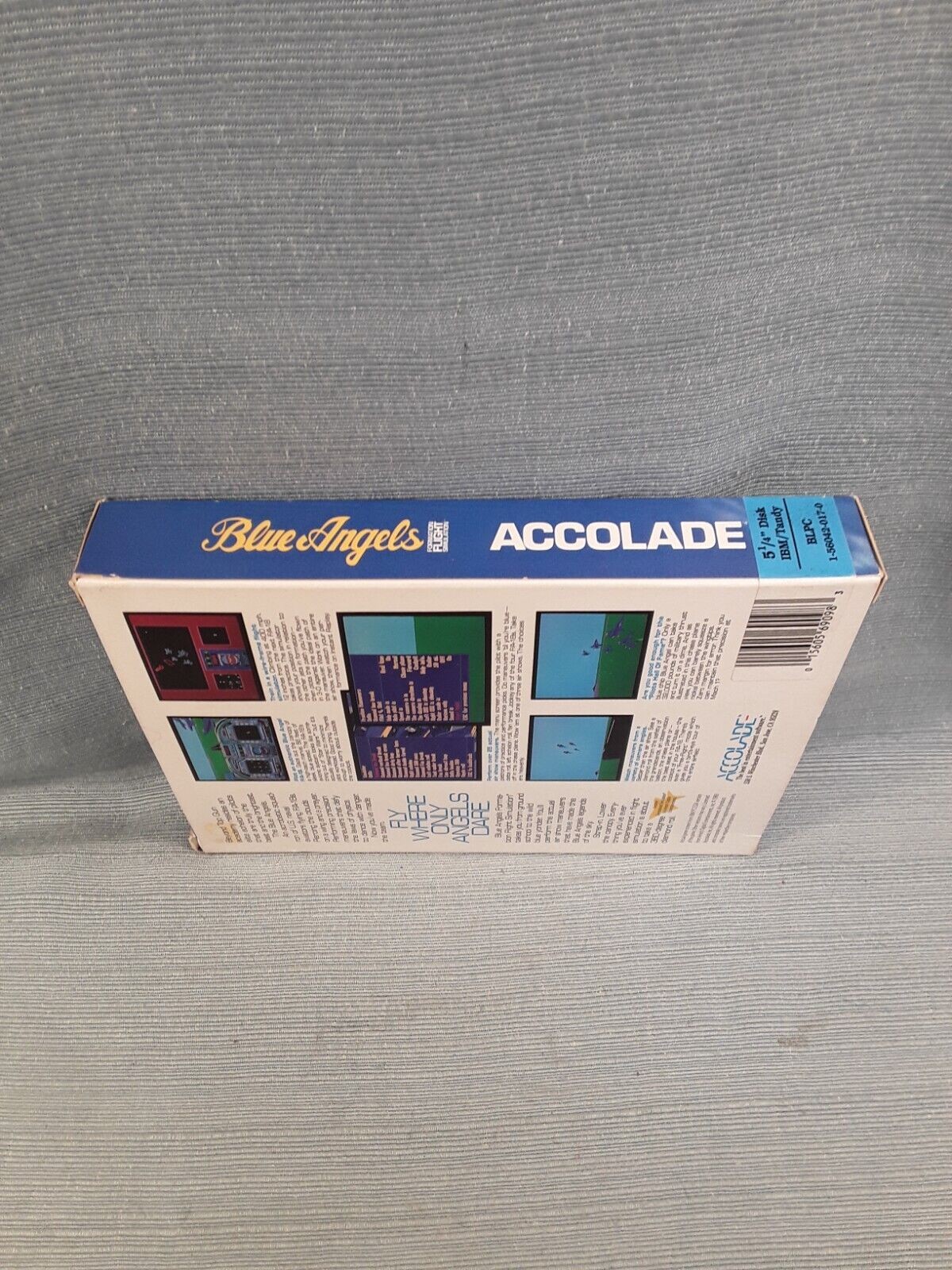 1989 Accolade Blue Angels Formation Flight Simulation IBM PC Floppy - Complete