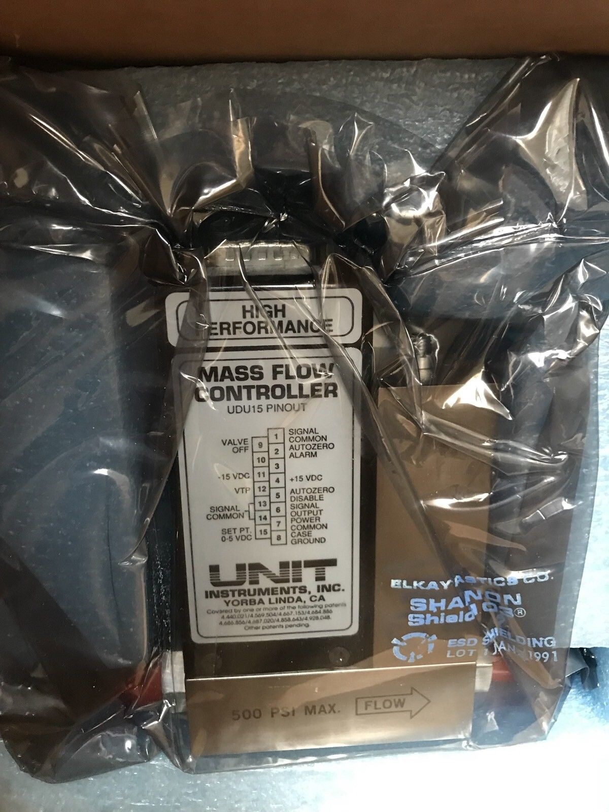 Unit UFC-1100A Mass Flow Controller He, 6 SLM, 15-Pin D-Connector, Reburbished