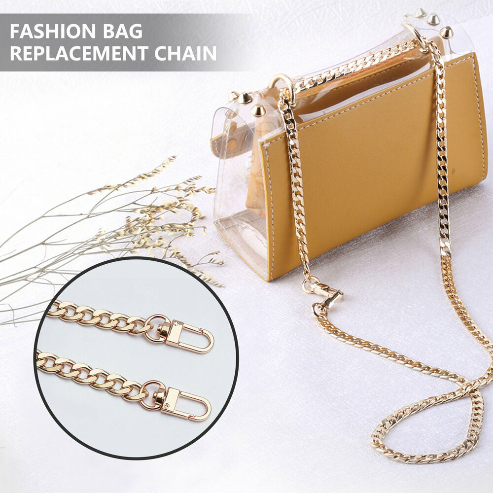 Metal Flat Chain Replacement Strap for Shoulder Bag Handbag 15.7"