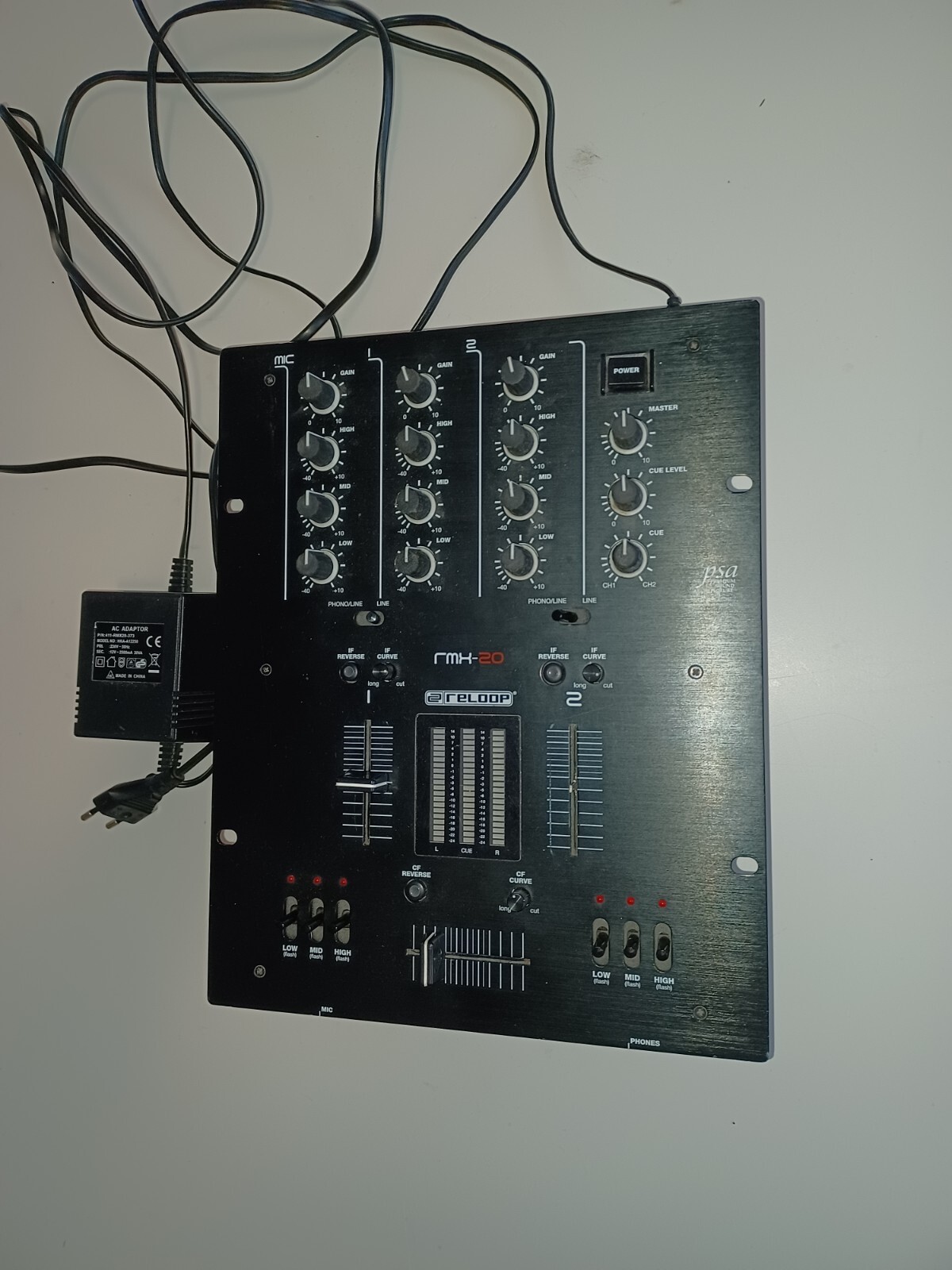 Reloop RMX-20 Black Fire Edition Pro DJ Mixer WORKS