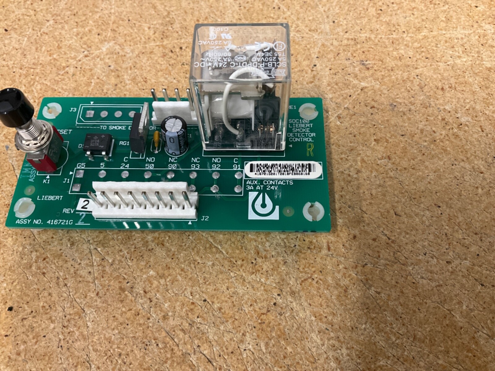 LIEBERT SMOKE DETECTOR CONTROL 416721G2 REV. 2