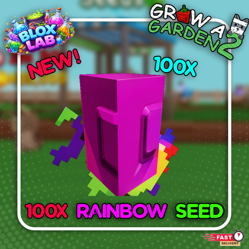 💸Grow a Garden 2 100X Rainbow Seed FAST DELIVERY 🚚 BRAND NEW AND CHEAPEST