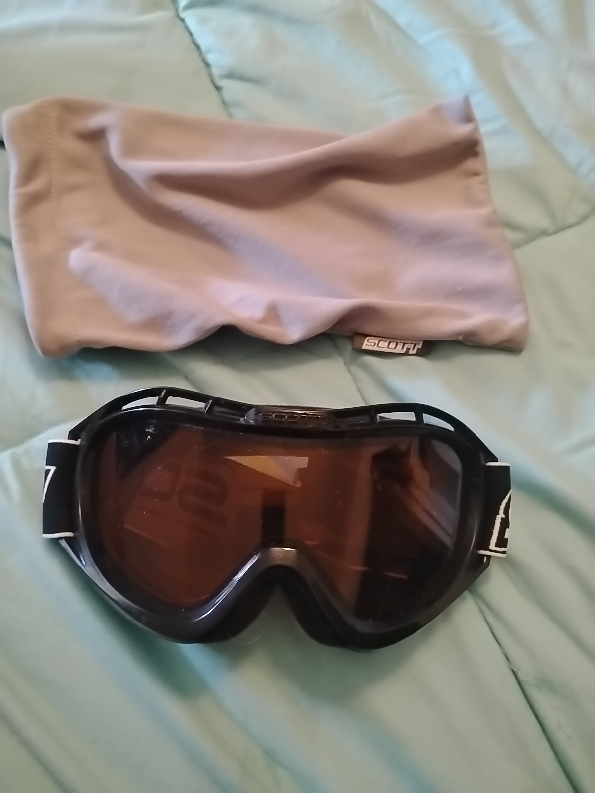 Black Scott Goggles Adult Tint Snowboarding Motocross Snowmobile ATV Vintage