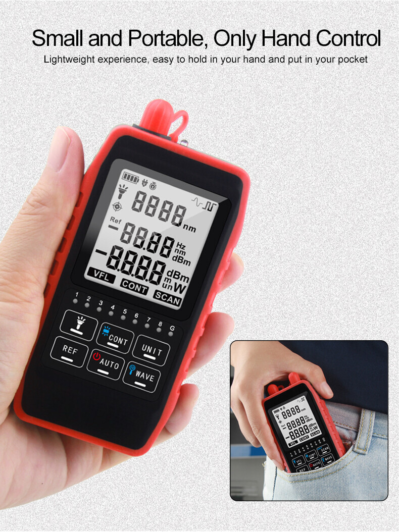 Optical Power Meter NF-908 Fiber Tester Visual Fault Locator Network Cable Test