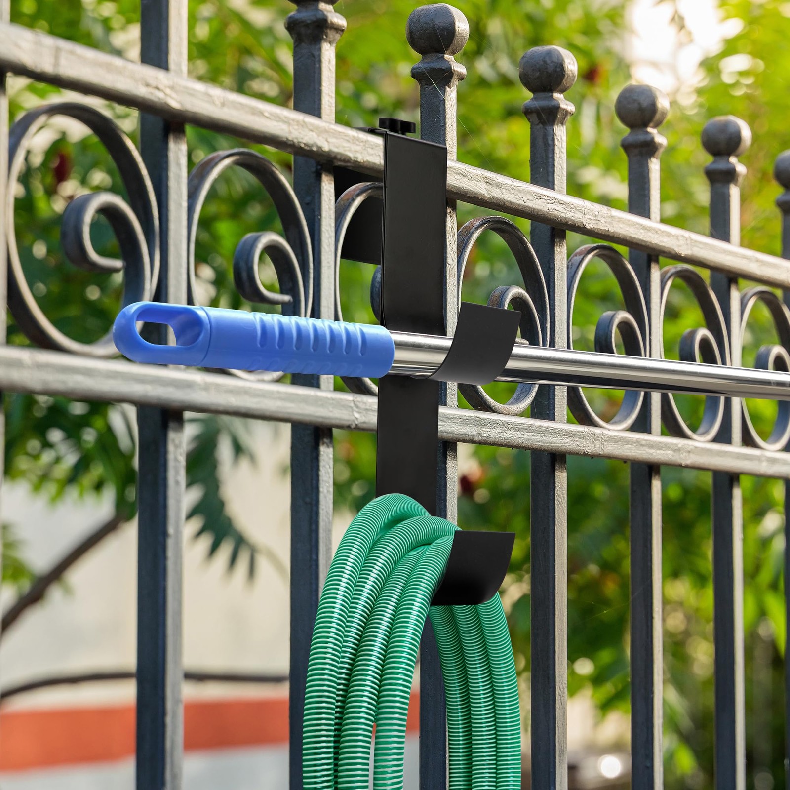 codree 2 Pcs Adjustable Pool Fence Hooks for Black-2