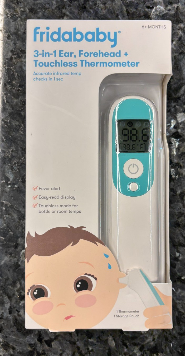 BRAND NEW Frida Baby Thermometer 3 in 1  Touchless for Ear & Forehead ON SALE !!