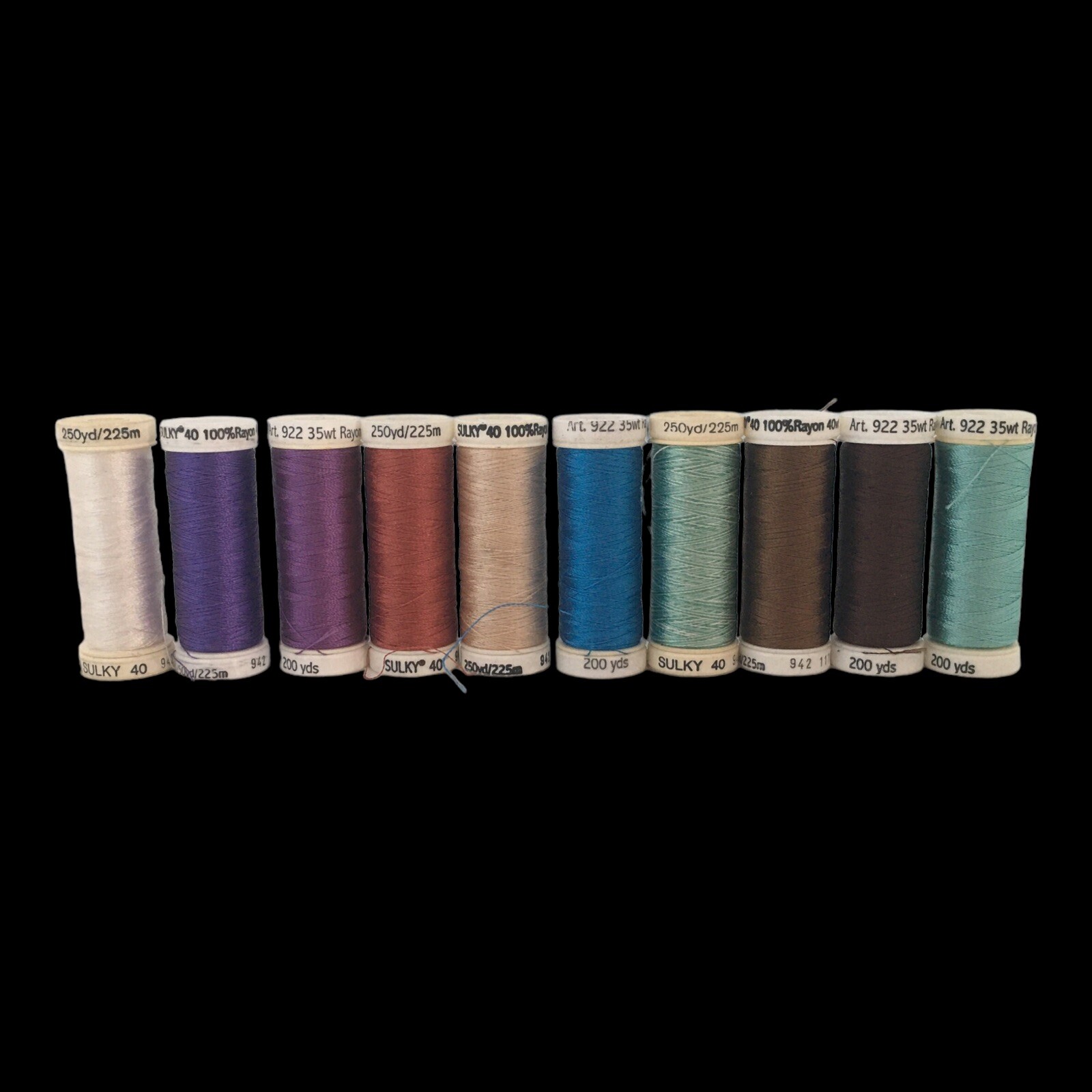 20 spools sulky 30 embroidery thread Germany assorted colors