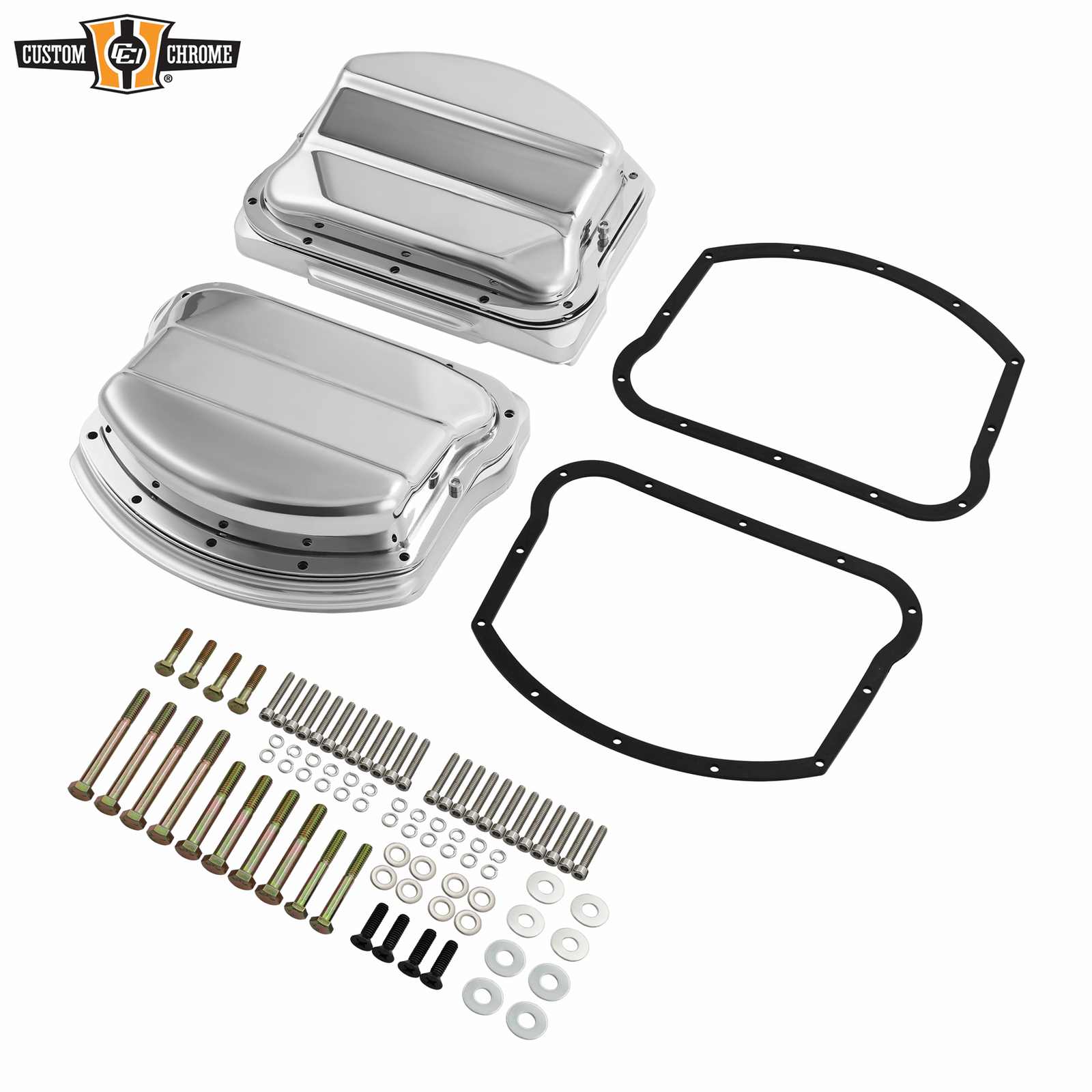 Chrome Panhead Valve Rocker Top Covers Fits For Harley Evolution Big Twins 84-99