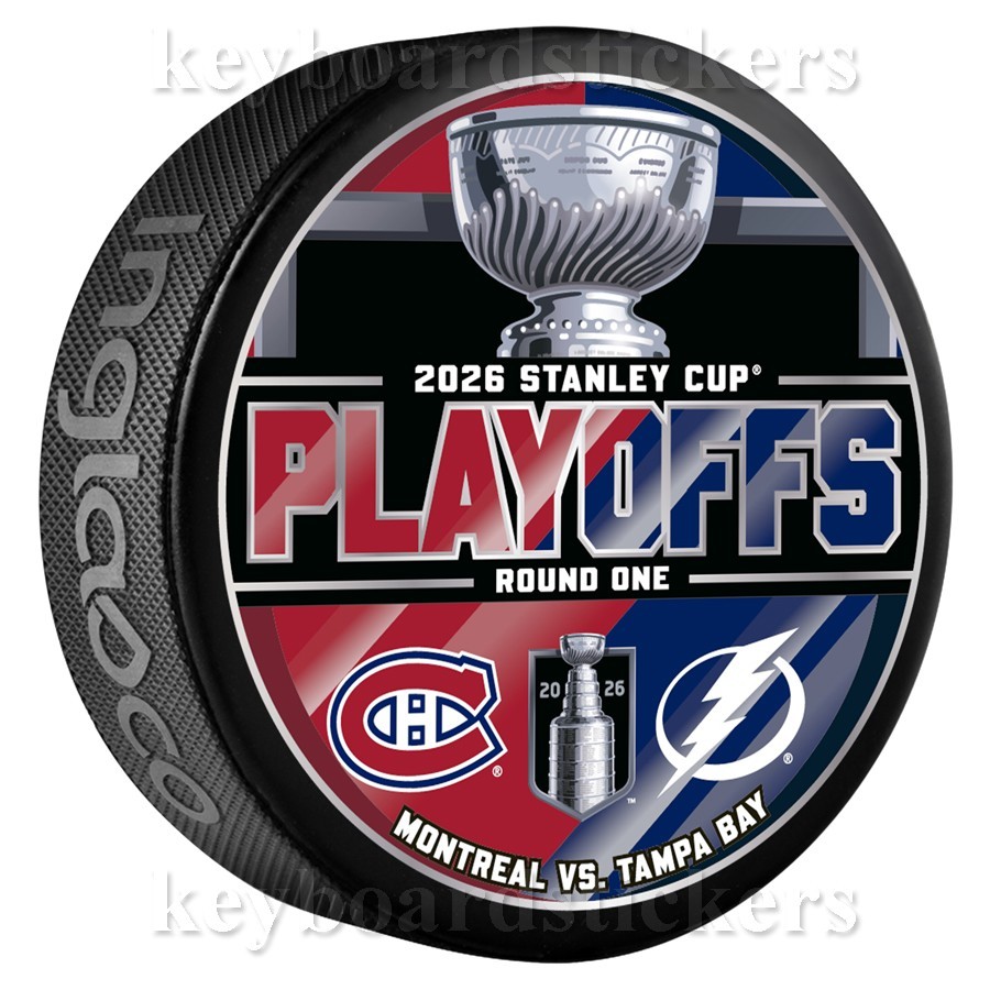 2026 Stanley Cup Playoffs Dueling Puck Montreal Canadiens vs Tampa Bay Lightning