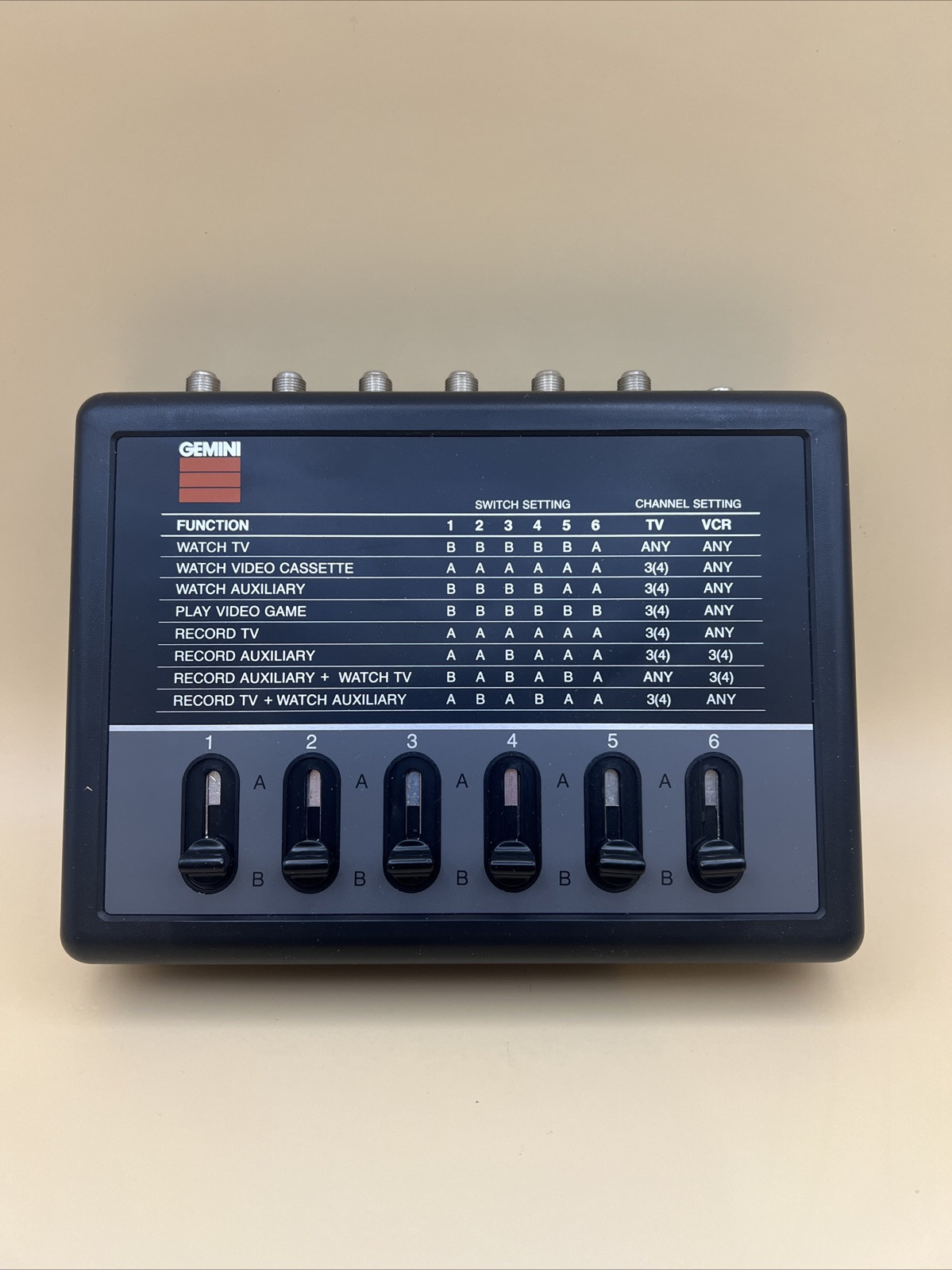 Vintage Gemini Video Control Center-SC1500. 1985