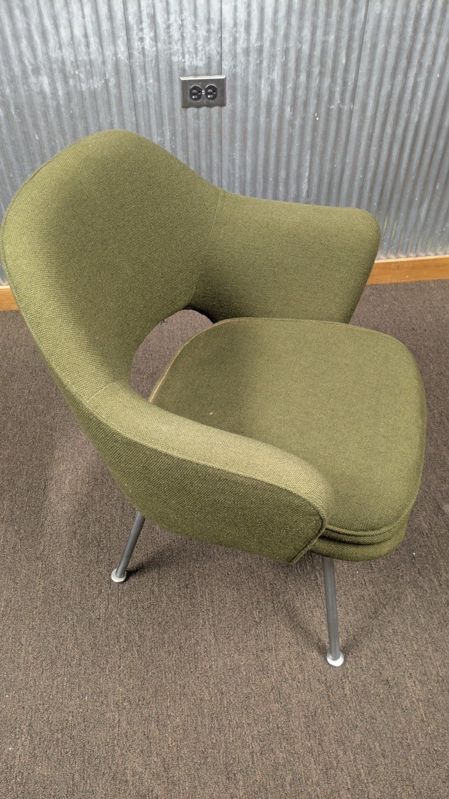 Vintage Green Knoll Executive Armchair /Office Chair