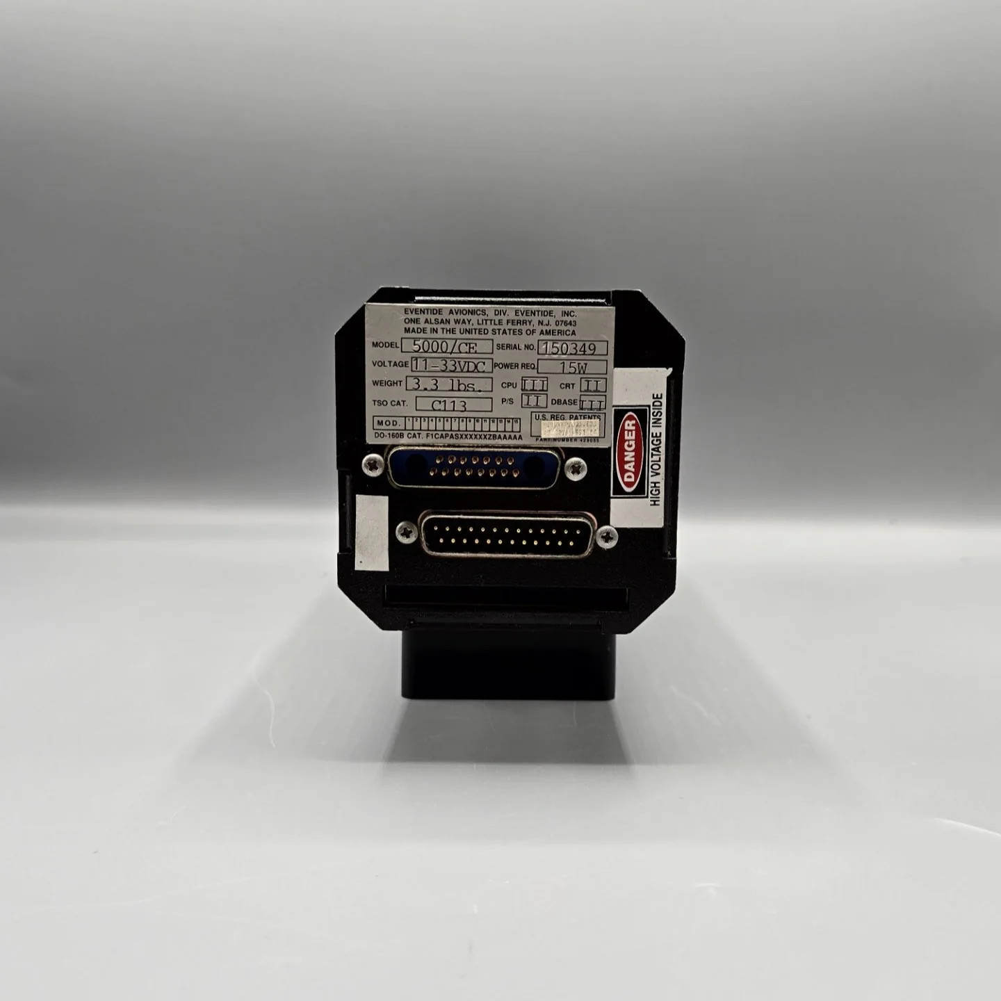 Eventide Argus 5000/CE Moving Map Display - PN: 5000/CE