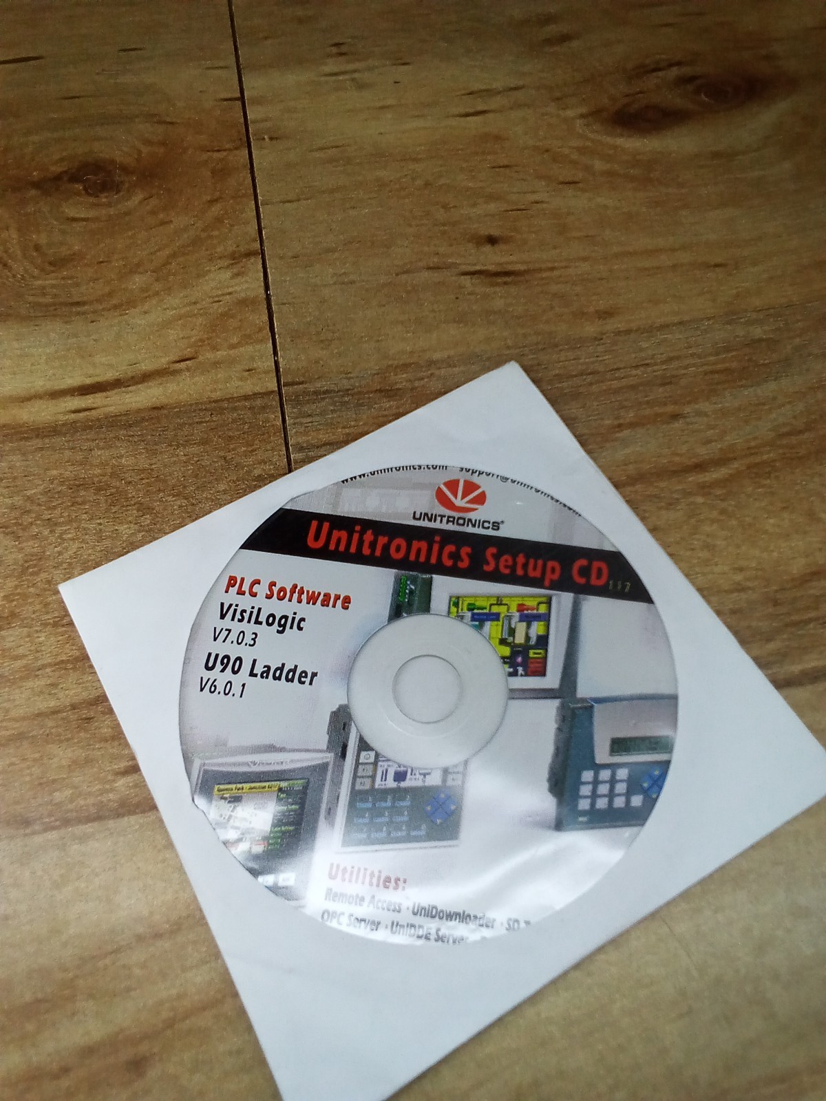 Unitronics Set Up CD VisiLogic V7. 0.3 U90 Ladder V6. 0.1 *UNOPENED*