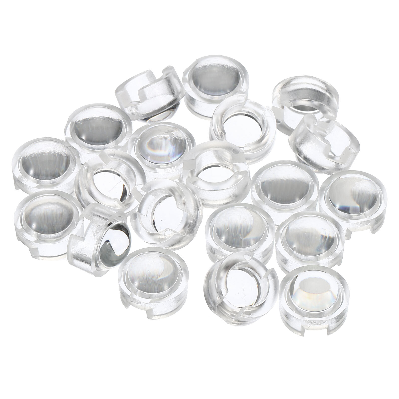 13mm LED Convex Len 20pcs 60 Degree Beam Angle Acrylic LED Optical Condenser Len
