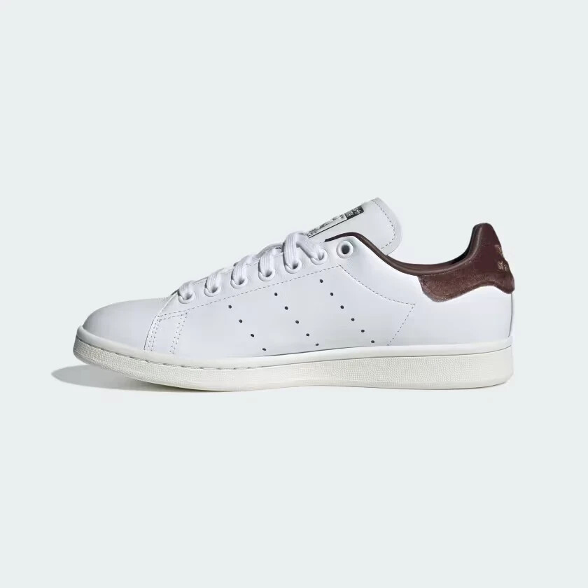Adidas Stan Smith Shoes Sneakers White Velvet Brown IF7003 Womens Size