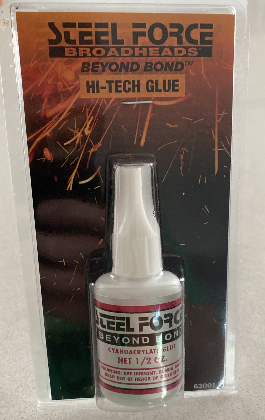 Steel Force Broad Heads Beyond Bond Glue .5 oz.  HI-Tech Glue