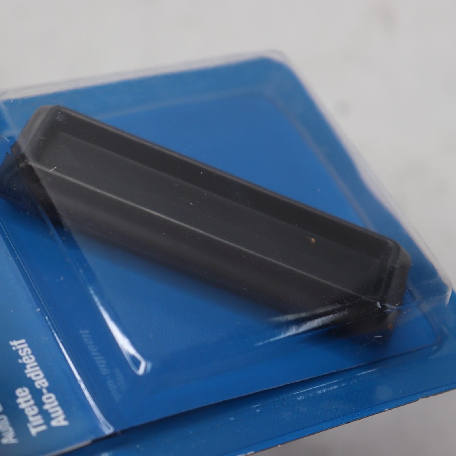 Prime-Line Black Plastic, Window Finger Pull, Self-Adhesive (2-pack)