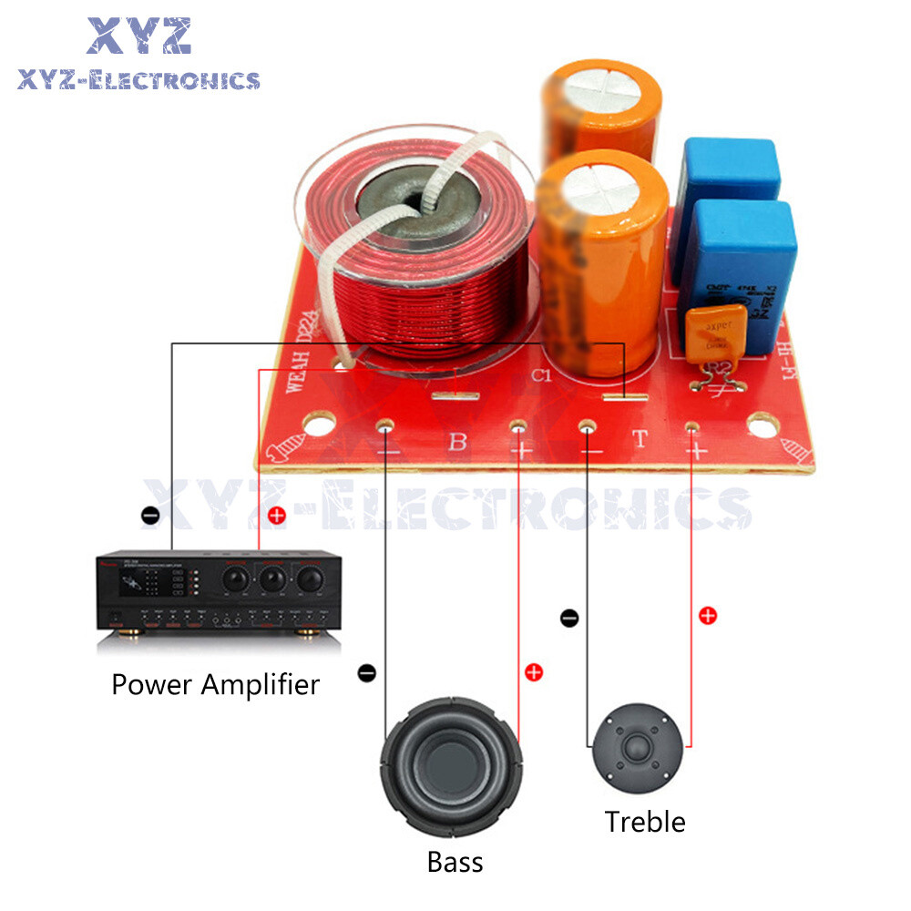 Speaker Modification Upgrade Crossover Frequency Filter High & Low Two-way HiFi