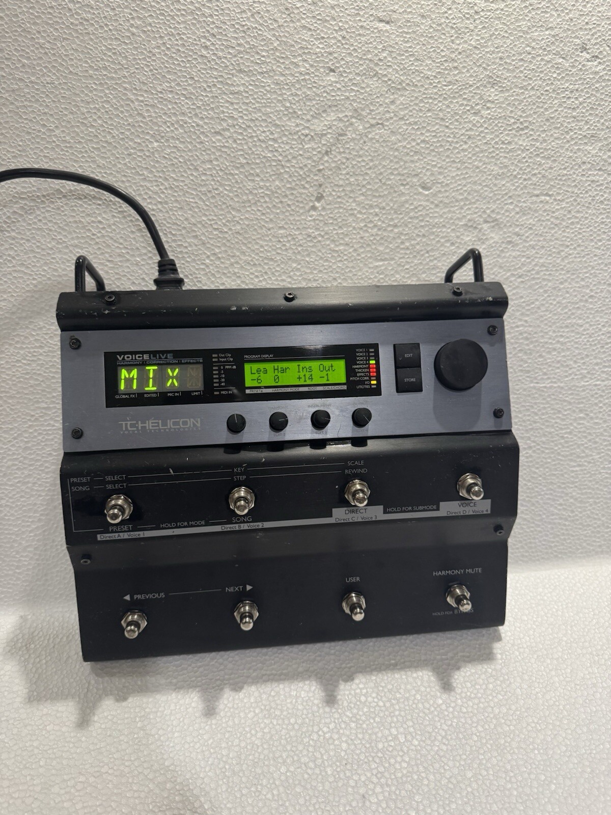 TC HELICON Voicelive Harmony Correction Effects Vocal Processor