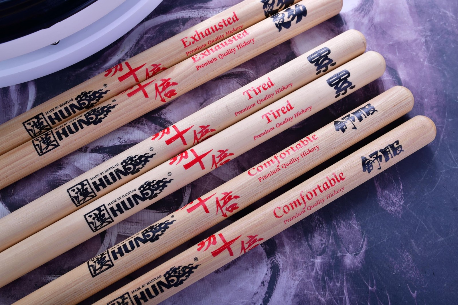 Marching Drumstick-Tired,Medium Heavy Hickory Drumstick,Tenor Drum Stick,Snar...