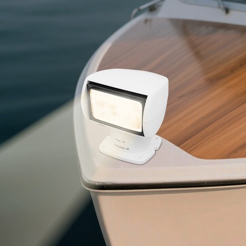 Yacht Boat Spotlight w/ Remote Control Searchlight For Boat Searchlight 12V 100W
