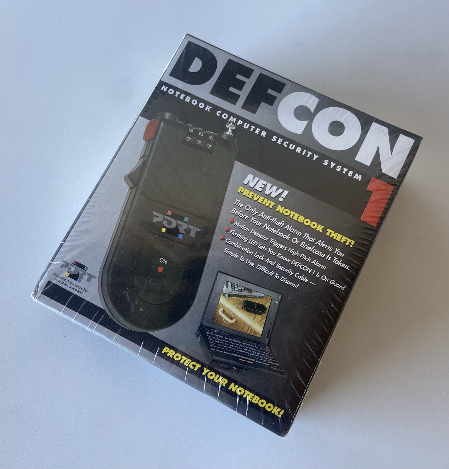 Port Defcon 1 SEL0400 Laptop Notebook Computer Security System Alarm New Sealed