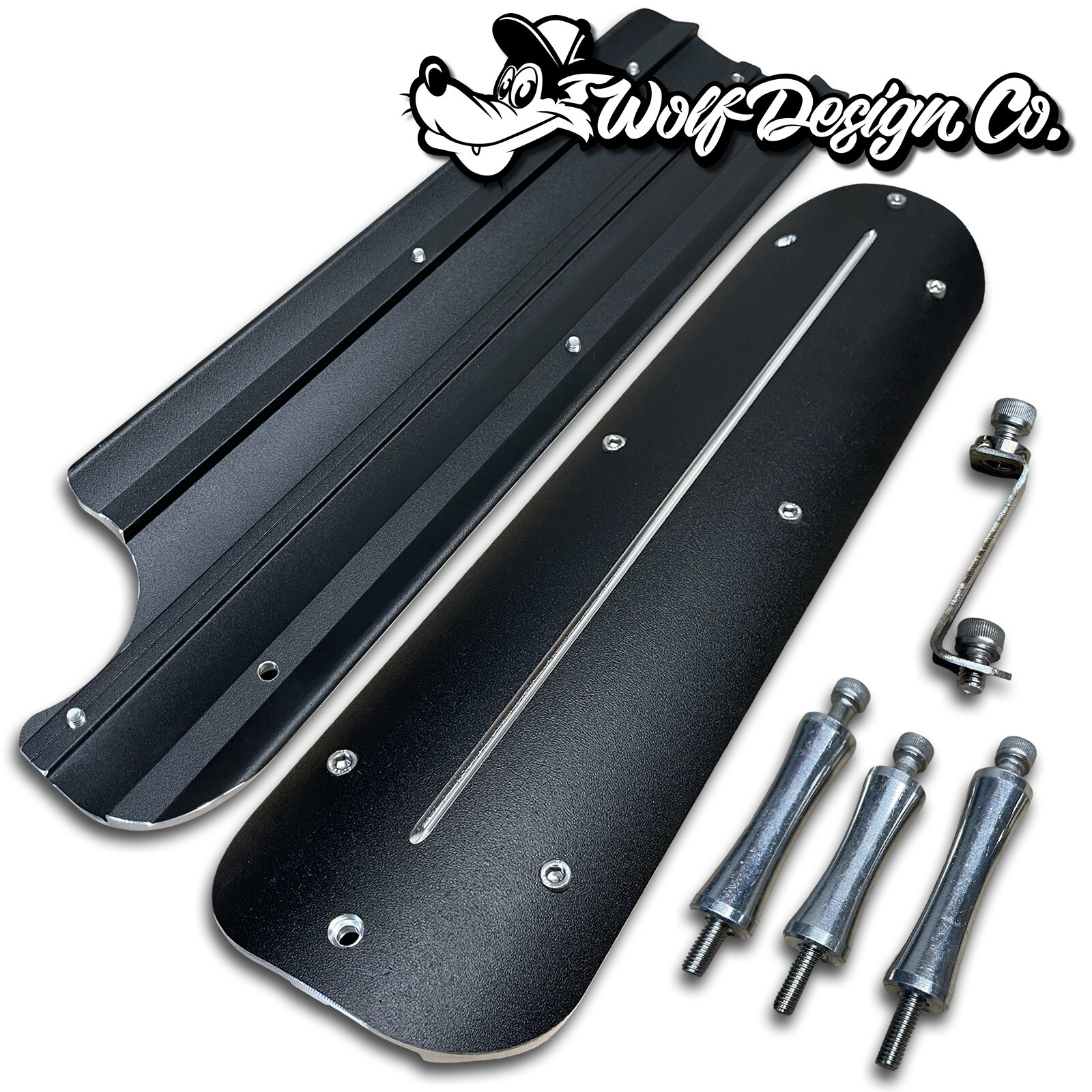 LS Coil Pack Covers Pair Black Aluminum