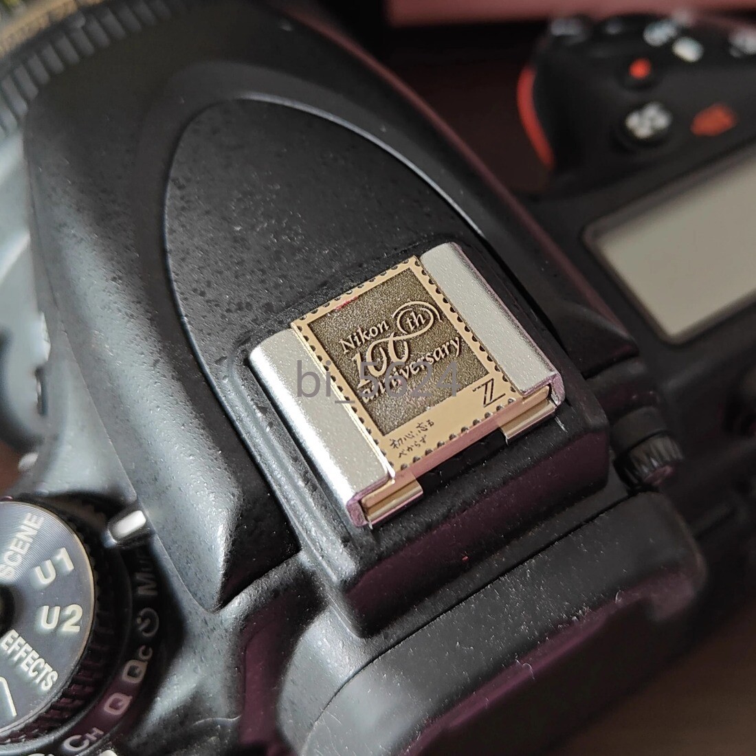 Camera Hot Shoe Cover Cap Metal Brass Shutter Button Fr Nikon ZF 100 Anniversary