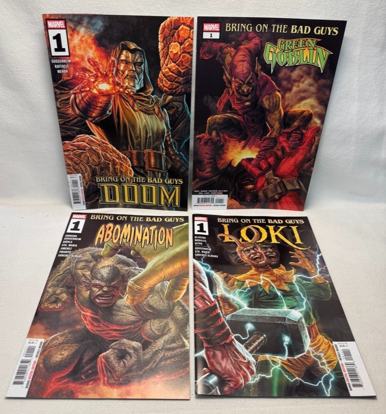 Marvel Bring on the Bad Guys Set (Doom, Loki, Green Goblin)  **FREE SHIPPING**