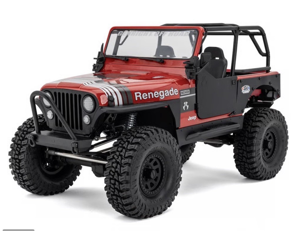 Axial 1/10 SCX10 III Jeep CJ-7 4X4 RTR Brushed Rock Crawler Red AXI03008V2T1