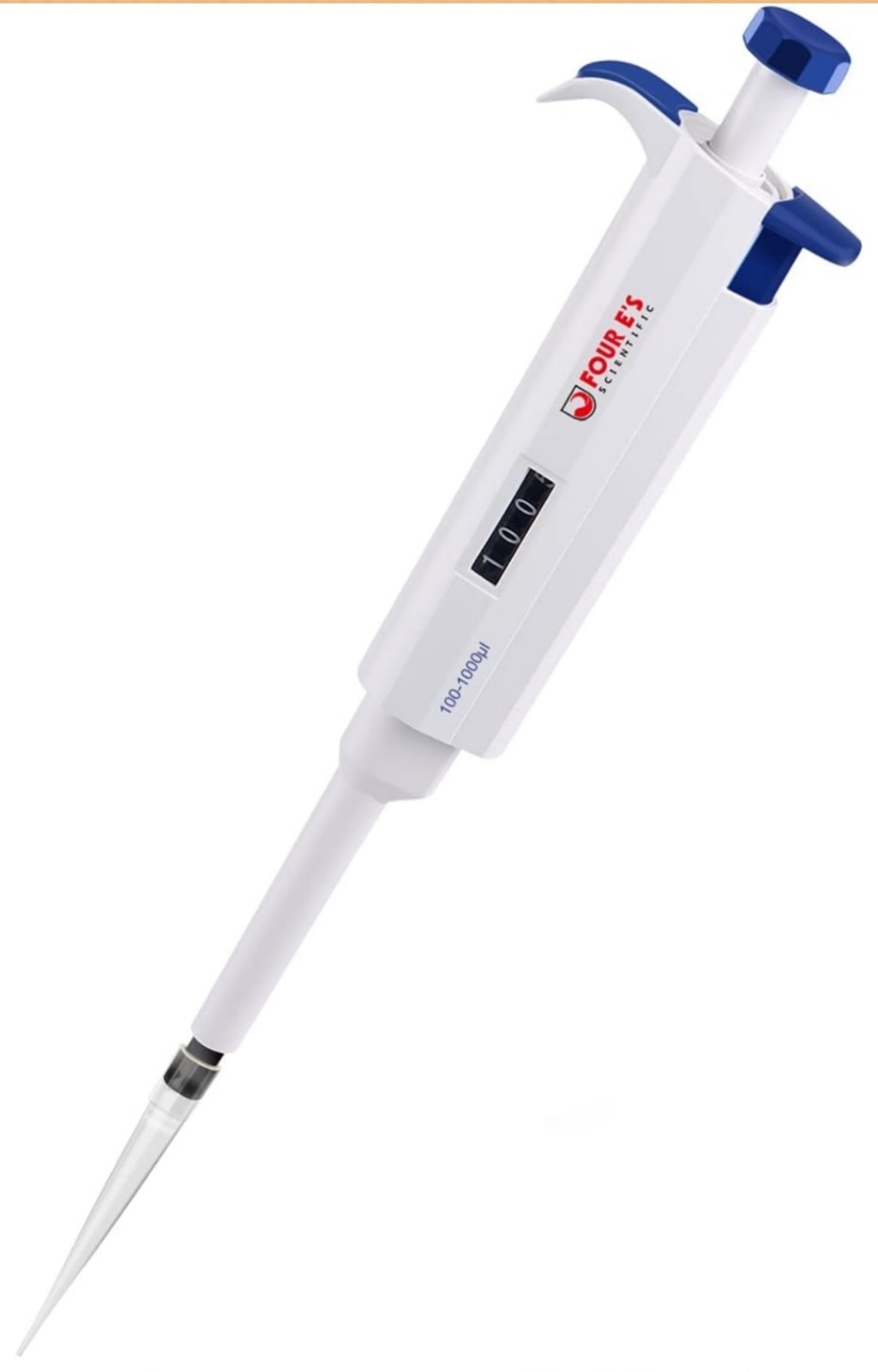 FOUR E'S SCIENTIFIC Variable Volume Single Channel Pipettors, 0.1-2.5uL
