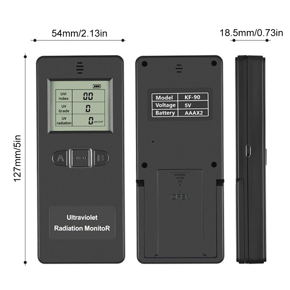 Sunlight Ultraviolet Radiation Detector LCD Digital Display UVI Meter Radiometer