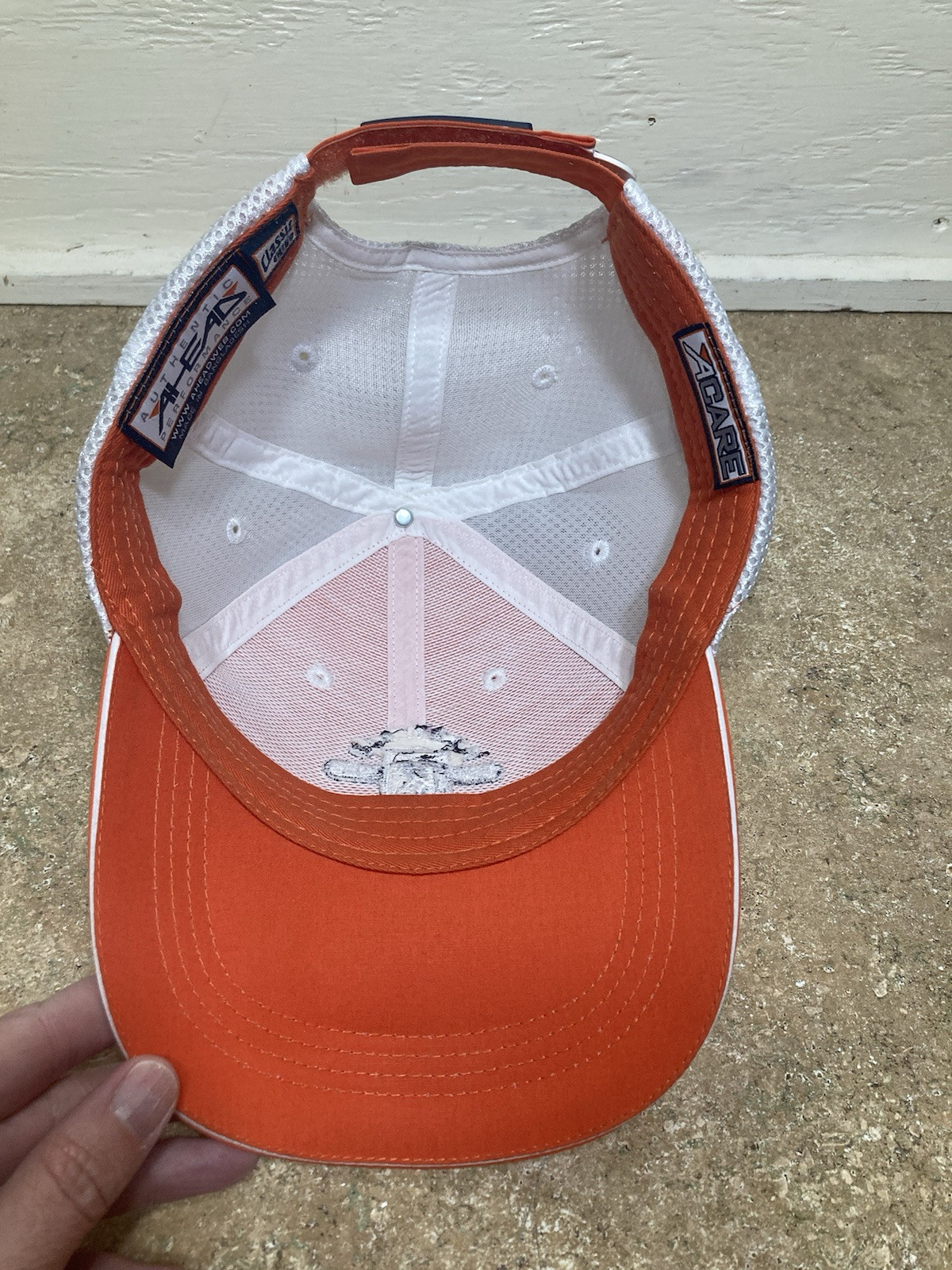 KENTWOOD GOLF CLUB OHIO AHEAD ORANGE WHITE ADJUSTABLE STRAPBACK HAT CAP