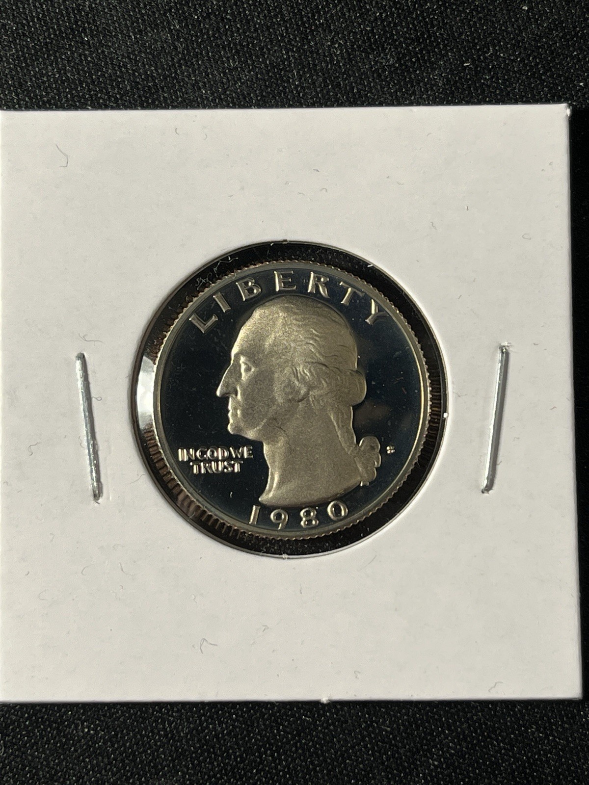 1980 S Proof Washington Quarter NICE CAMEO!!