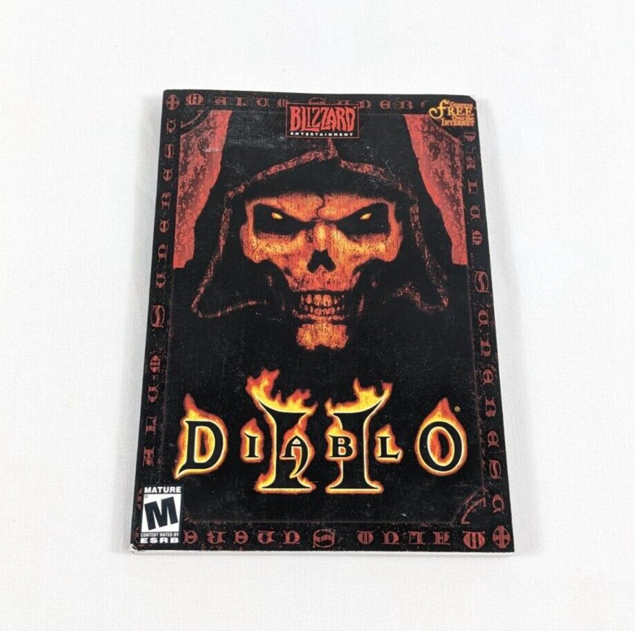 DIABLO 2 Video Game PC Game Manual Blizzard Ent 2000 Good Condition