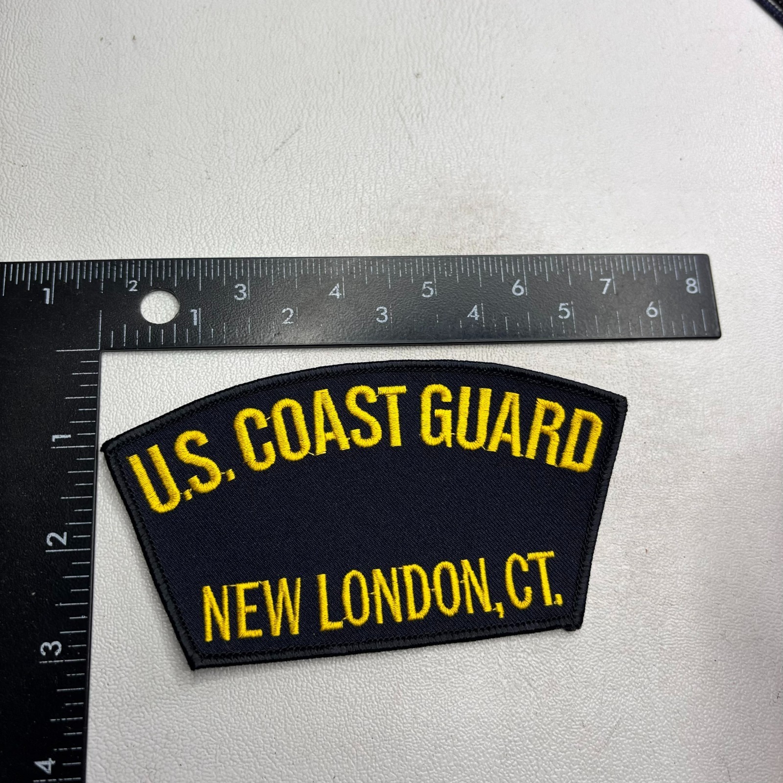 US COAST GUARD NEW LONDON CONNECTICUT Hat Patch (Military) 62NB