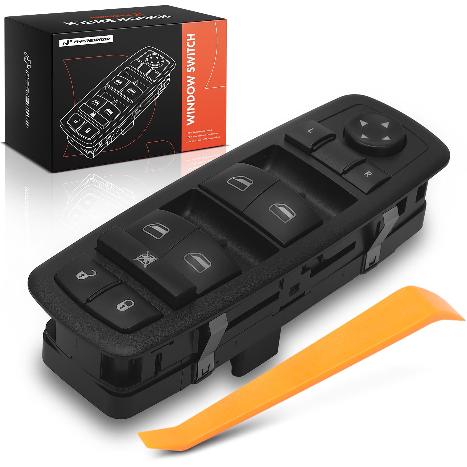A-Premium Front Left Master Window Switch for Jeep Cherokee 14-16 Chrysler 200